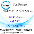 Shenzhen Port Sea Freight Shipping To Nhava Sheva